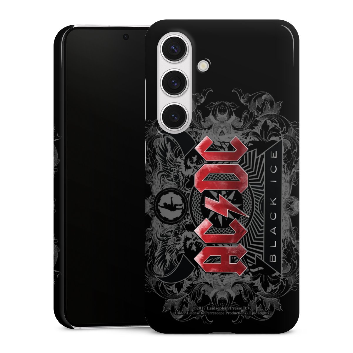 Galaxy S24 Handy Premium Case Smartphone Handyhülle Schutzhülle glänzend Merchandise Black Ice Acdc Premium Case