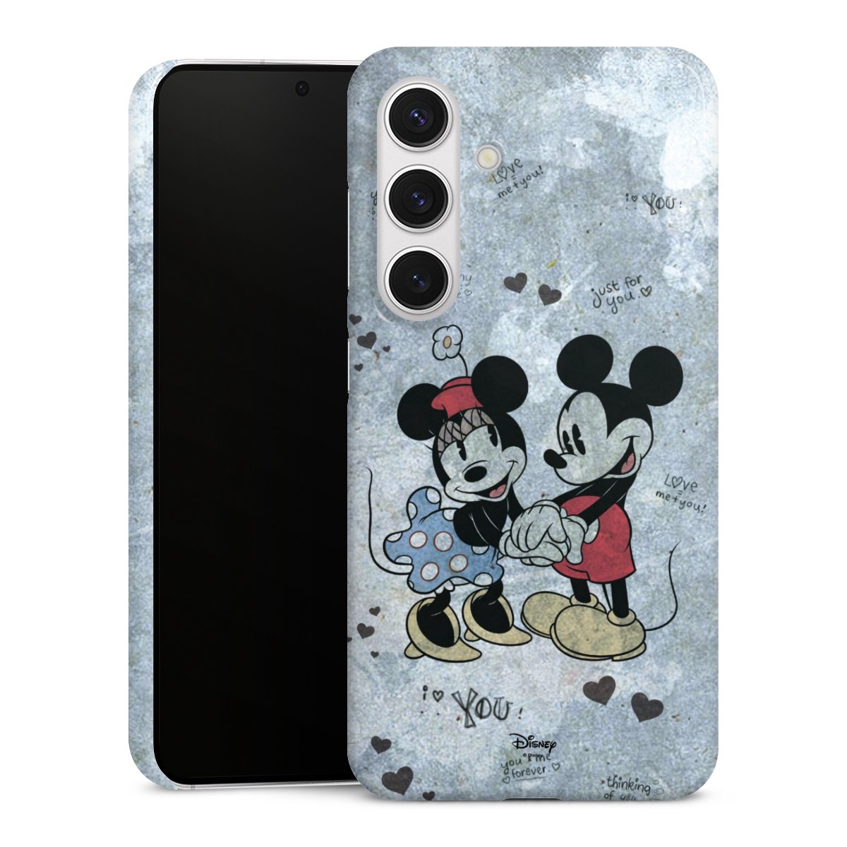 Galaxy S24 Handy Premium Case Smartphone Handyhülle Schutzhülle glänzend Mickey & Minnie Mouse Vintage Disney Premium Case