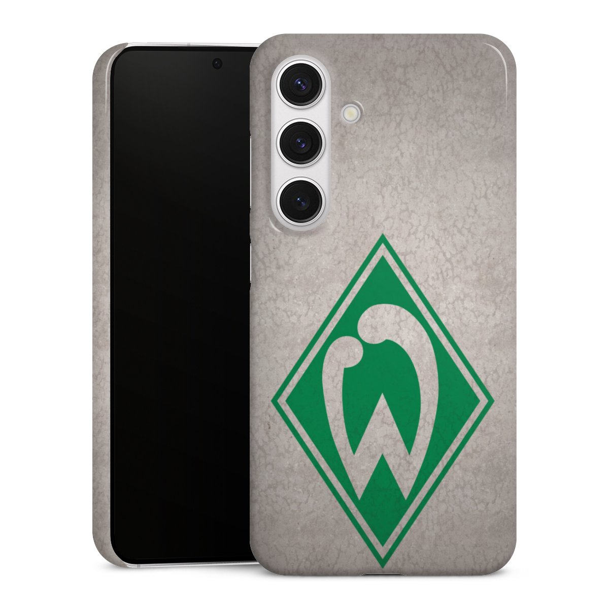 Galaxy S24 Handy Premium Case Smartphone Handyhülle Schutzhülle glänzend Sv Werder Bremen Concrete Official Licensed Product Premium Case