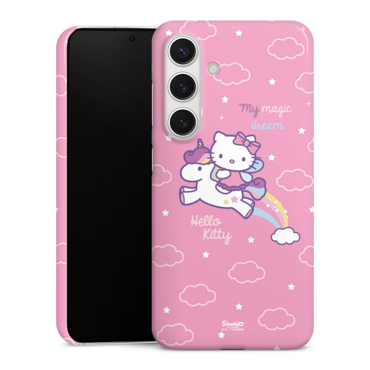 Galaxy S24 Handy Premium Case Smartphone Handyhülle Schutzhülle glänzend Einhorn Official Licensed Product Hello Kitty Premium Case