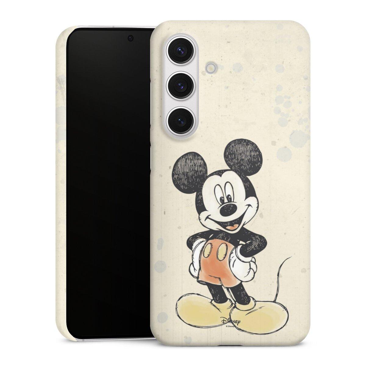 Galaxy S24 Handy Premium Case Smartphone Handyhülle Schutzhülle matt Water Colour Mickey & Minnie Mouse Official Licensed Product Premium Case