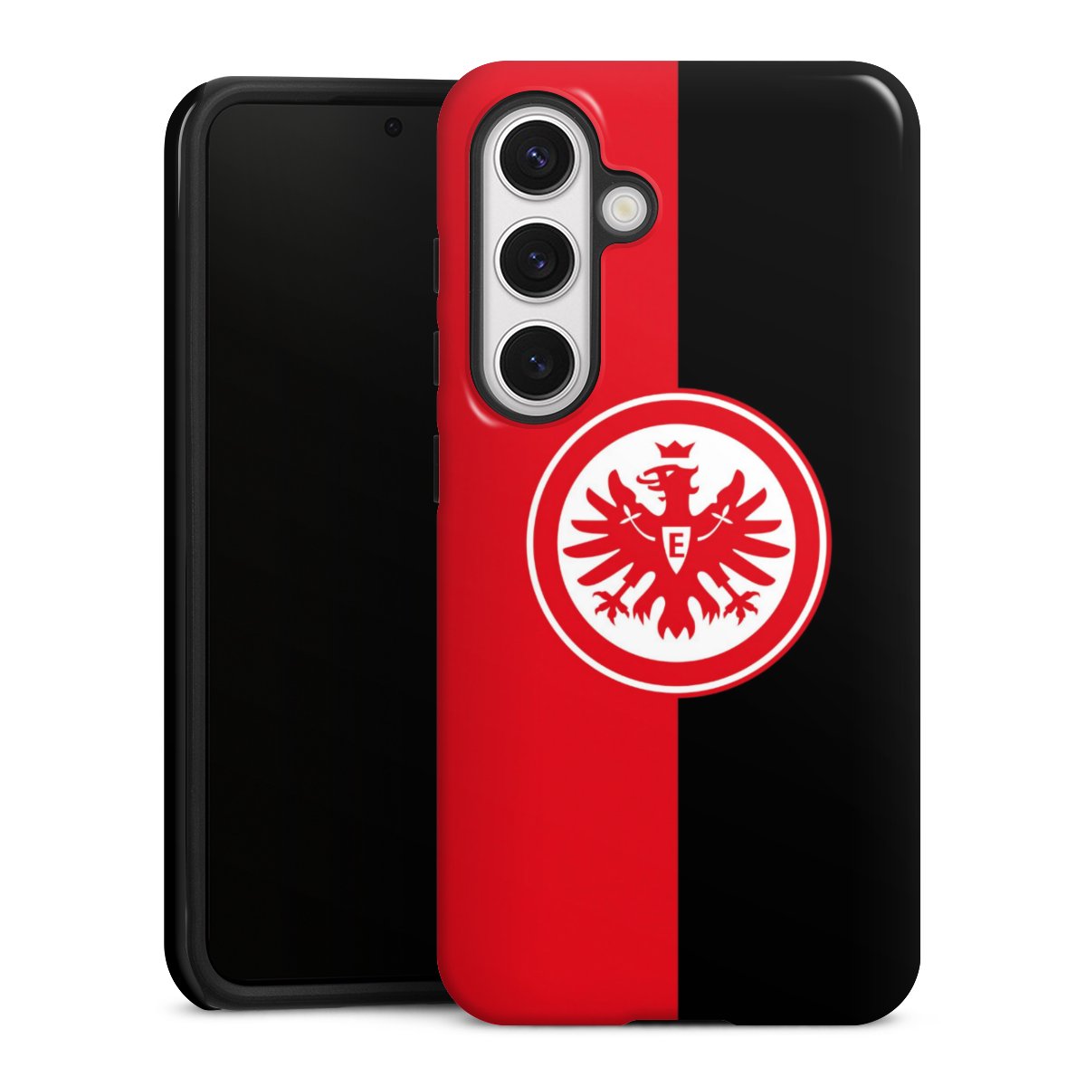 Galaxy S24 Handy Panzer Handyhülle robuste Outdoor Hülle Schutzhülle glänzend Official Licensed Product Eintracht Frankfurt Sge Tough Case