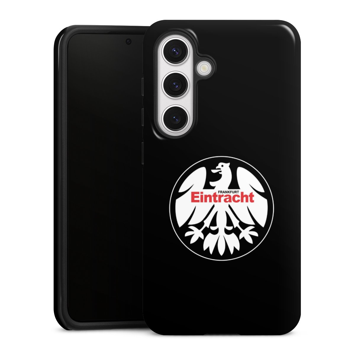 Galaxy S24 Handy Panzer Handyhülle robuste Outdoor Hülle Schutzhülle glänzend Official Licensed Product Eintracht Frankfurt Sge Tough Case