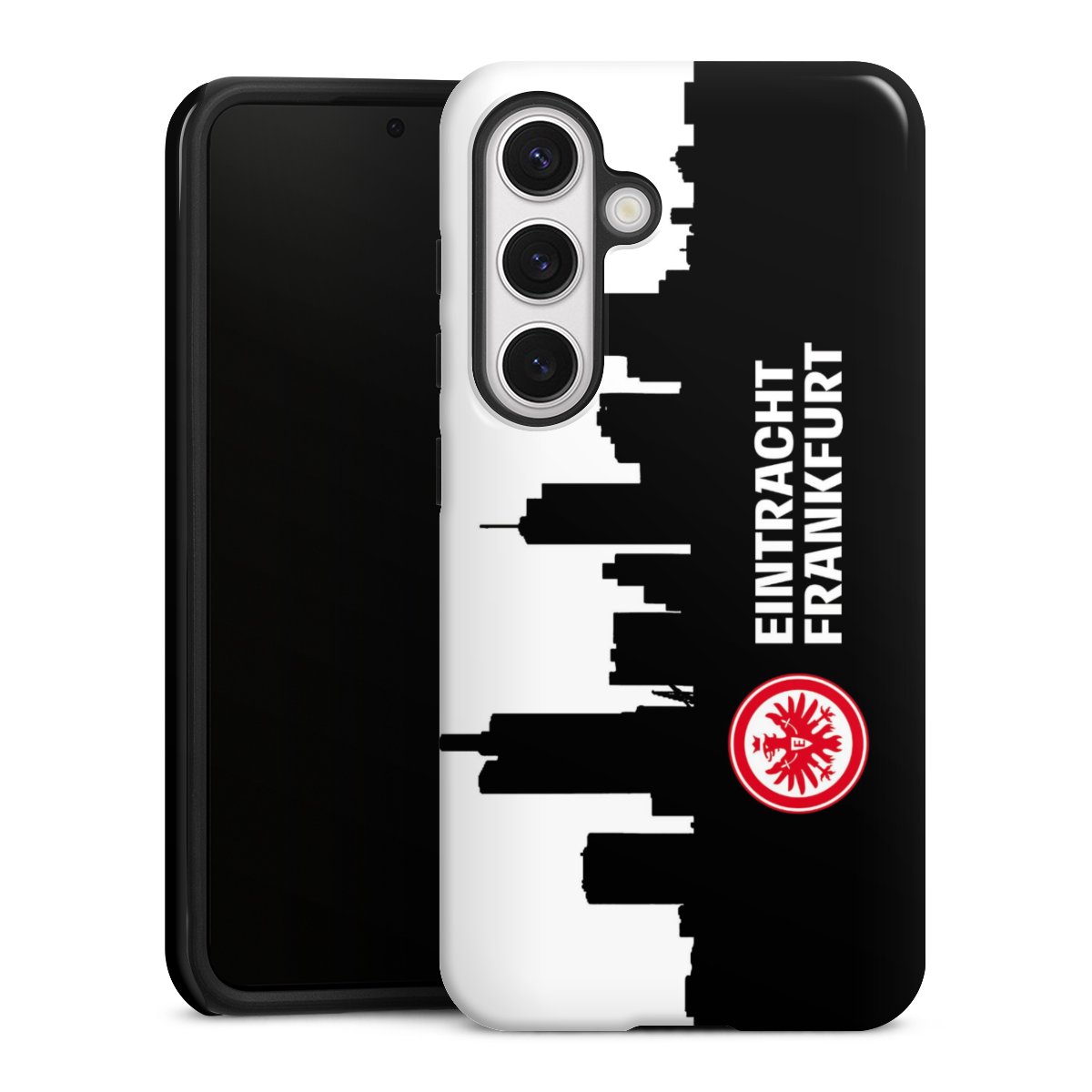 Galaxy S24 Handy Panzer Handyhülle robuste Outdoor Hülle Schutzhülle glänzend Sge Eintracht Frankfurt Official Licensed Product Tough Case