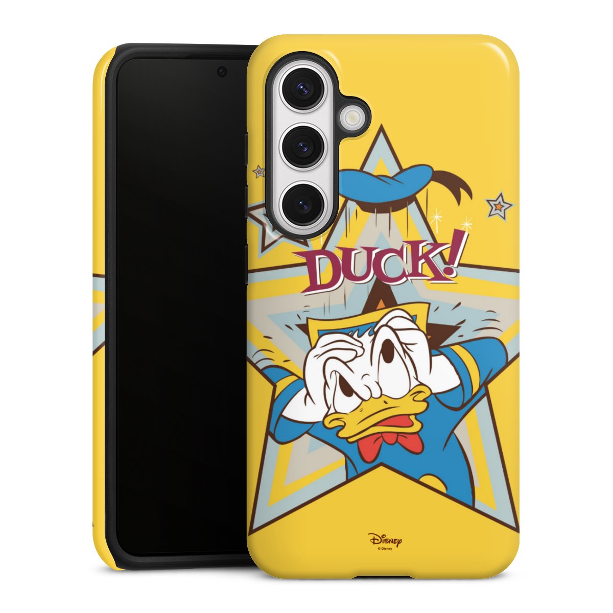 Galaxy S24 Handy Panzer Handyhülle robuste Outdoor Hülle Schutzhülle glänzend Official Licensed Product Donald Duck Disney Tough Case