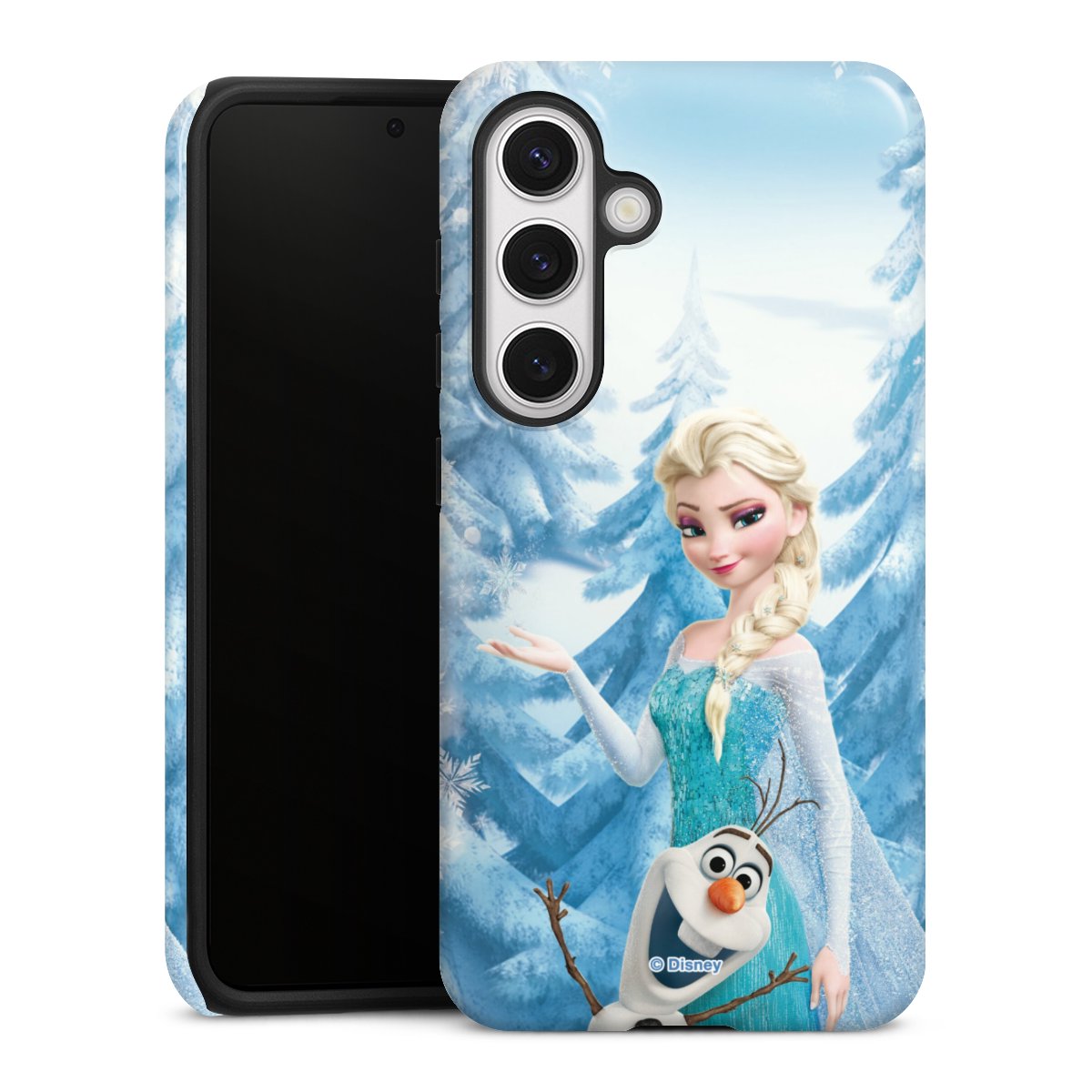 Galaxy S24 Handy Panzer Handyhülle robuste Outdoor Hülle Schutzhülle glänzend Official Licensed Product Frozen Elsa Disney Tough Case