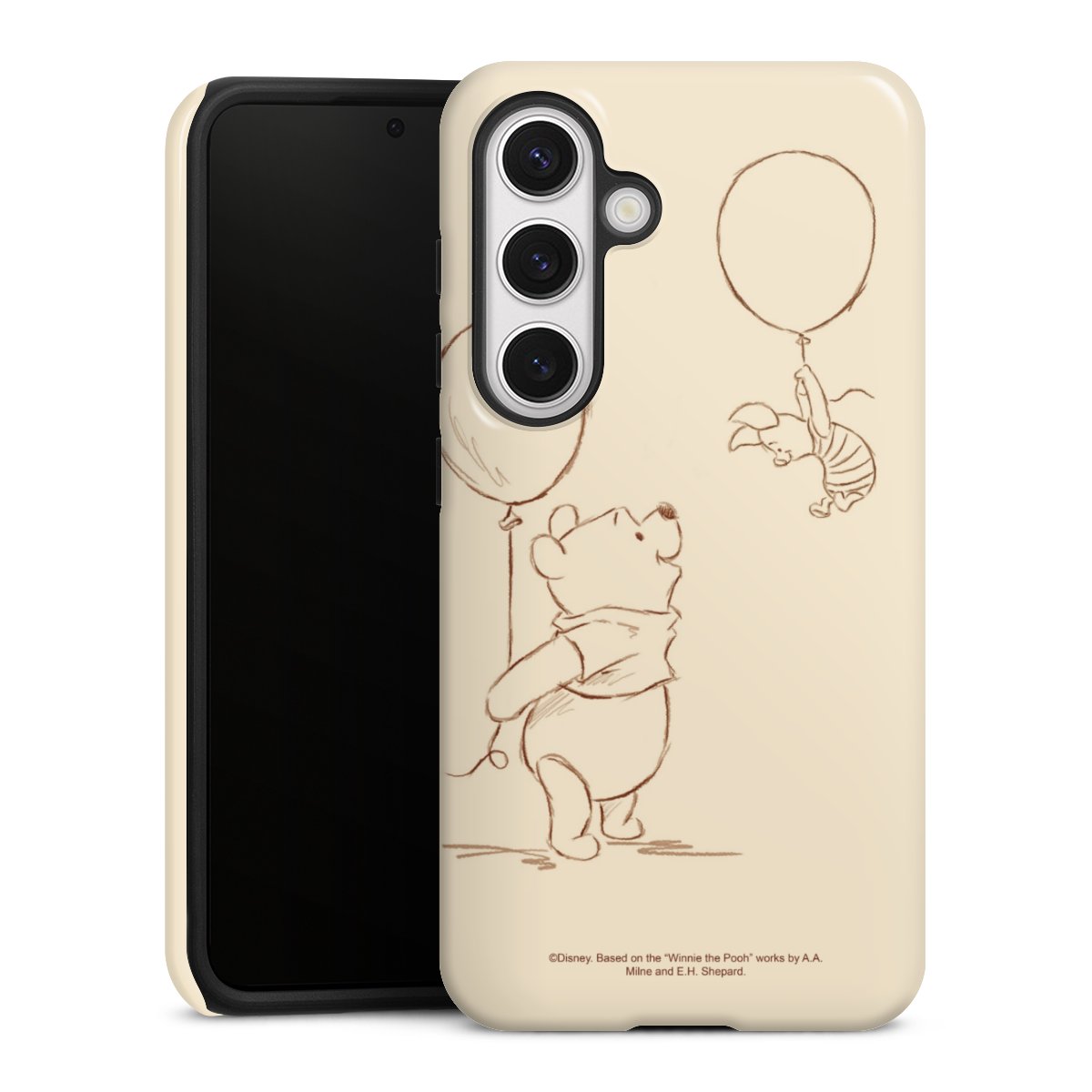 Galaxy S24 Handy Panzer Handyhülle robuste Outdoor Hülle Schutzhülle glänzend Official Licensed Product Winnie The Pooh Disney Tough Case