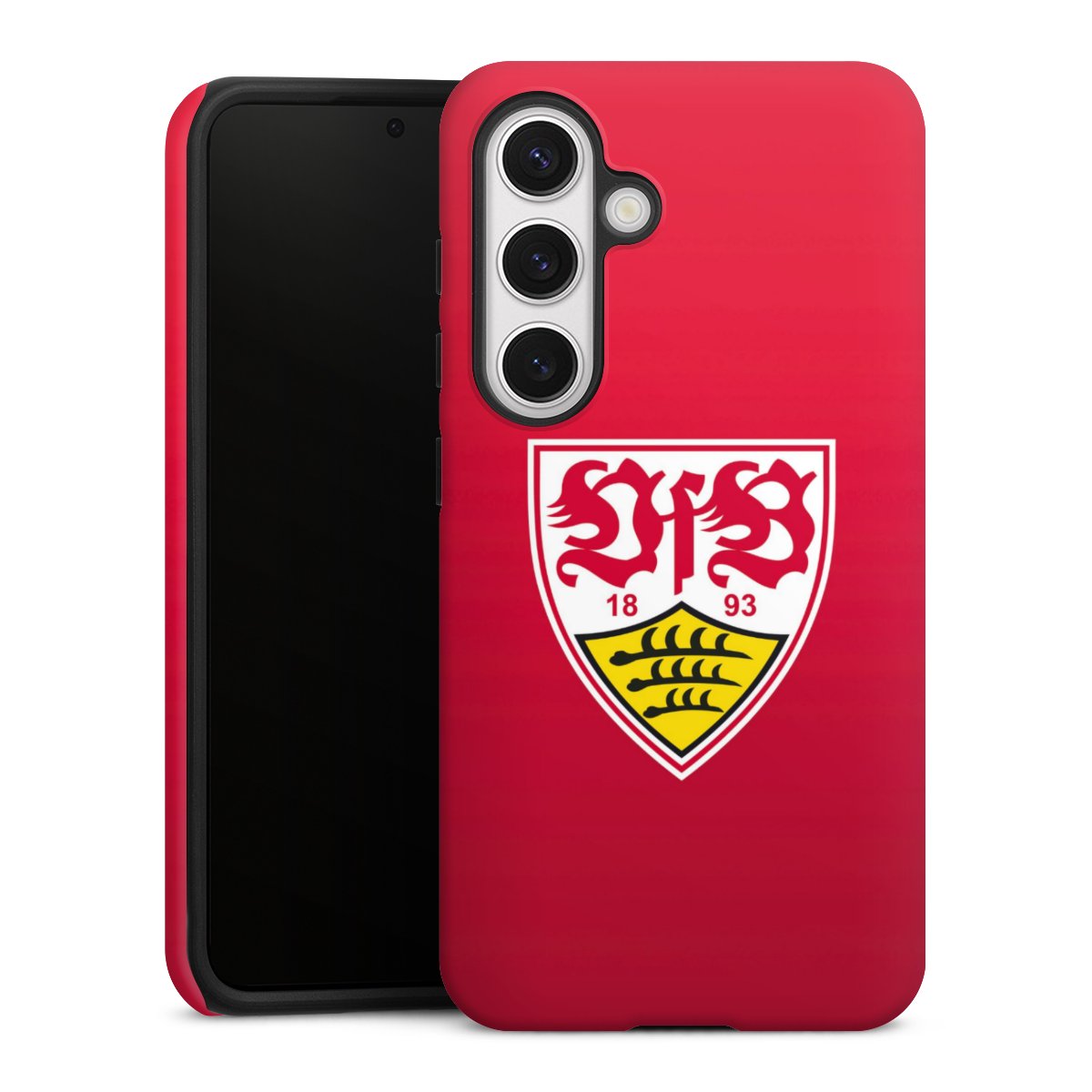 Galaxy S24 Handy Panzer Handyhülle robuste Outdoor Hülle Schutzhülle matt Official Licensed Product Vfb Stuttgart Tough Case