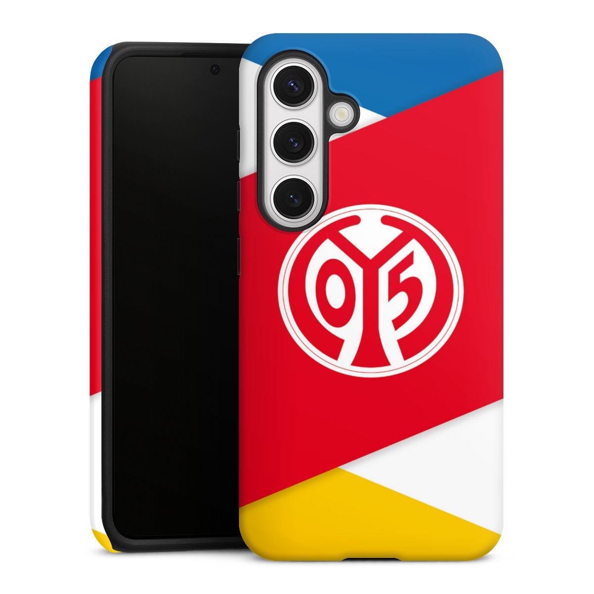 Galaxy S24 Handy Panzer Handyhülle robuste Outdoor Hülle Schutzhülle matt Official Licensed Product Soccer 1. Fsv Mainz 05 E.V. Tough Case