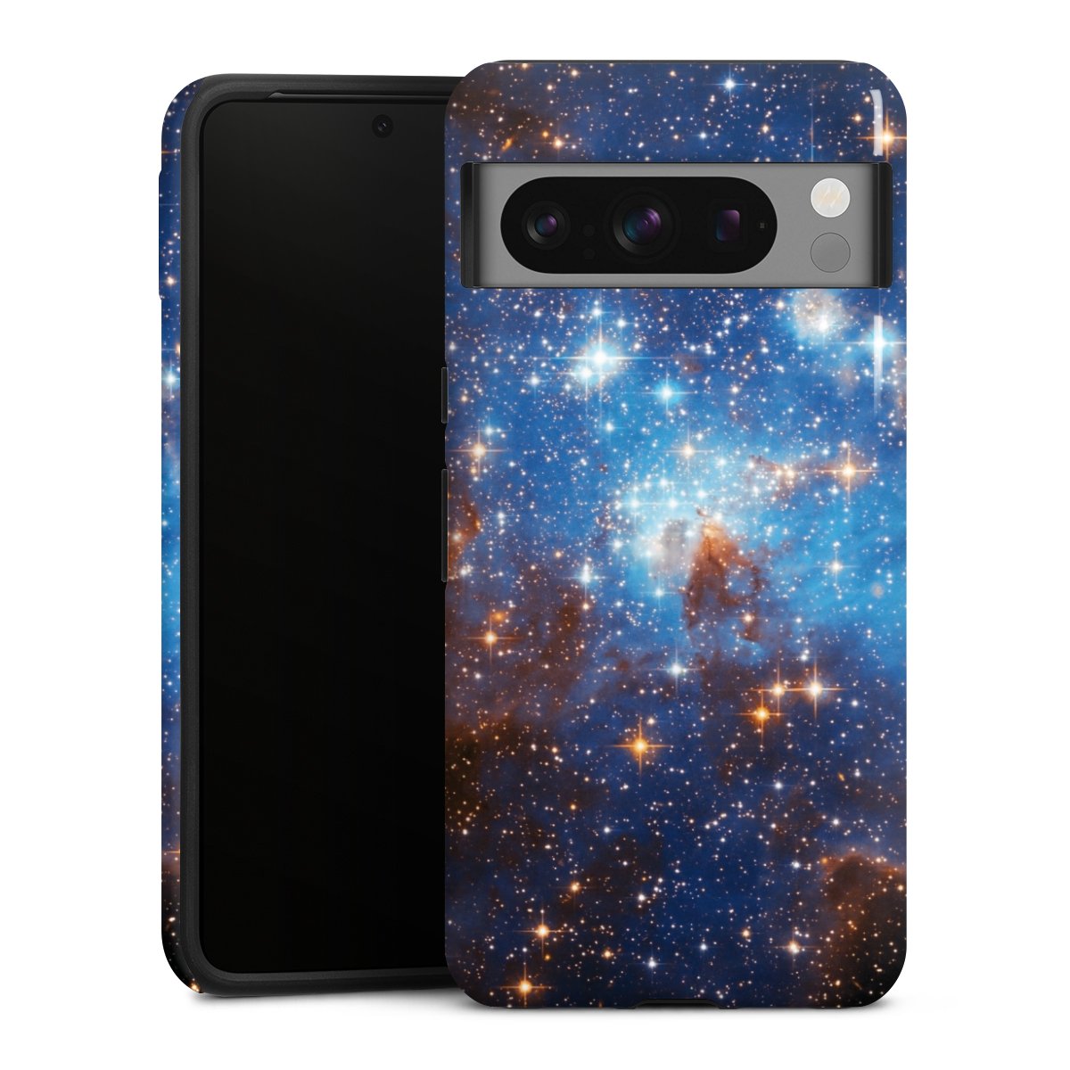 Google Pixel 8 Pro Handy Panzer Handyhülle robuste Outdoor Hülle Schutzhülle glänzend Star Weltall Galaxy Tough Case