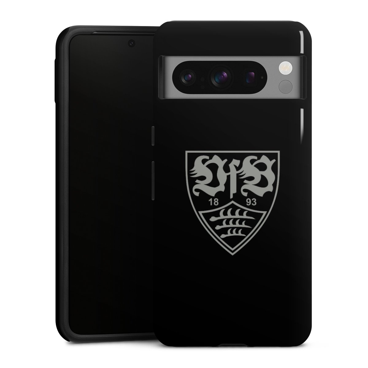 Google Pixel 8 Pro Handy Panzer Handyhülle robuste Outdoor Hülle Schutzhülle glänzend Official Licensed Product Vfb Stuttgart Tough Case