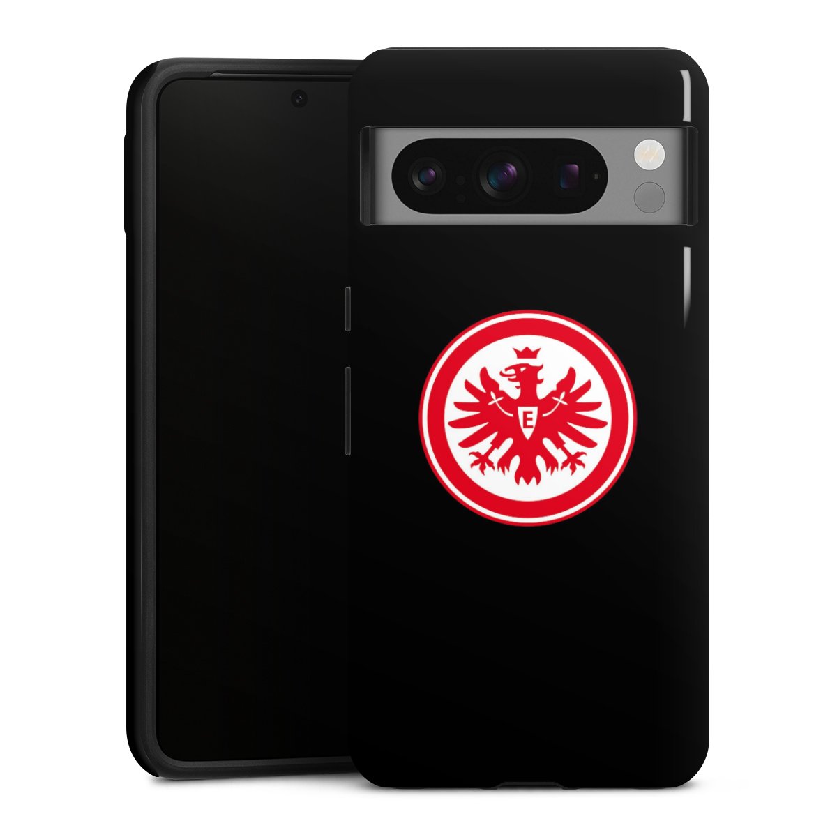 Google Pixel 8 Pro Handy Panzer Handyhülle robuste Outdoor Hülle Schutzhülle glänzend Eintracht Frankfurt Sge Eagle Tough Case