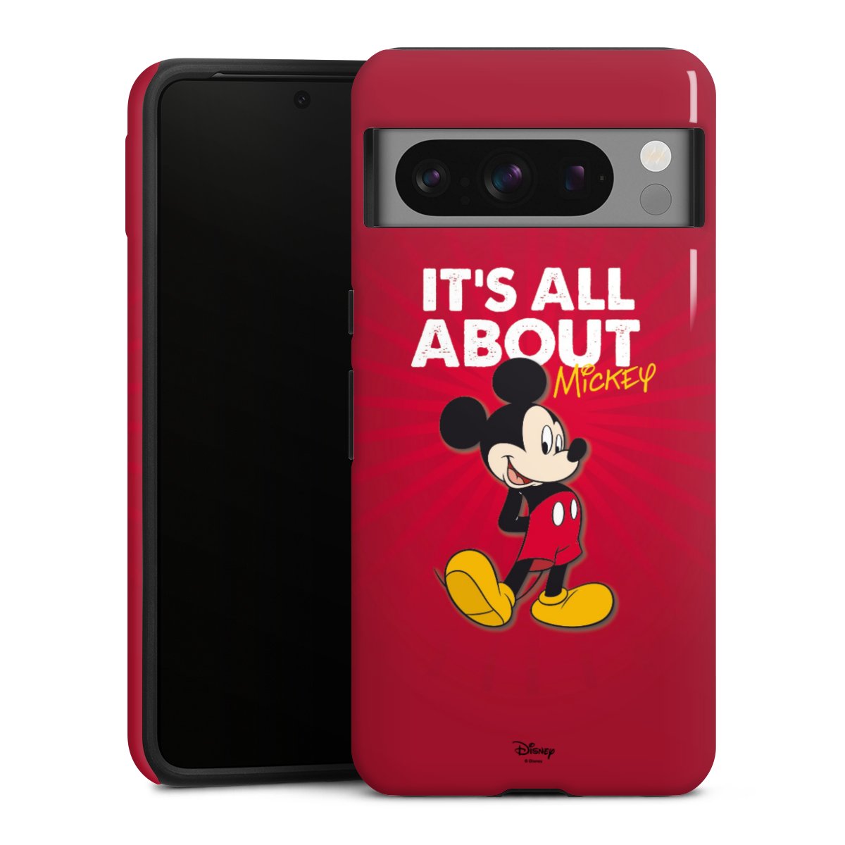 Google Pixel 8 Pro Handy Panzer Handyhülle robuste Outdoor Hülle Schutzhülle glänzend Mouse Disney Official Licensed Product Tough Case