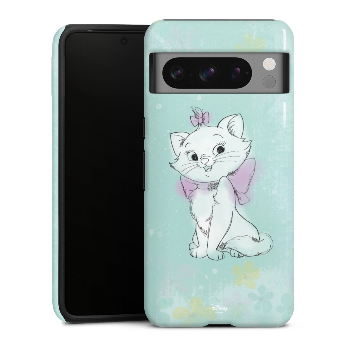 Google Pixel 8 Pro Handy Panzer Handyhülle robuste Outdoor Hülle Schutzhülle glänzend Aristocats Mary Disney Official Licensed Product Tough Case