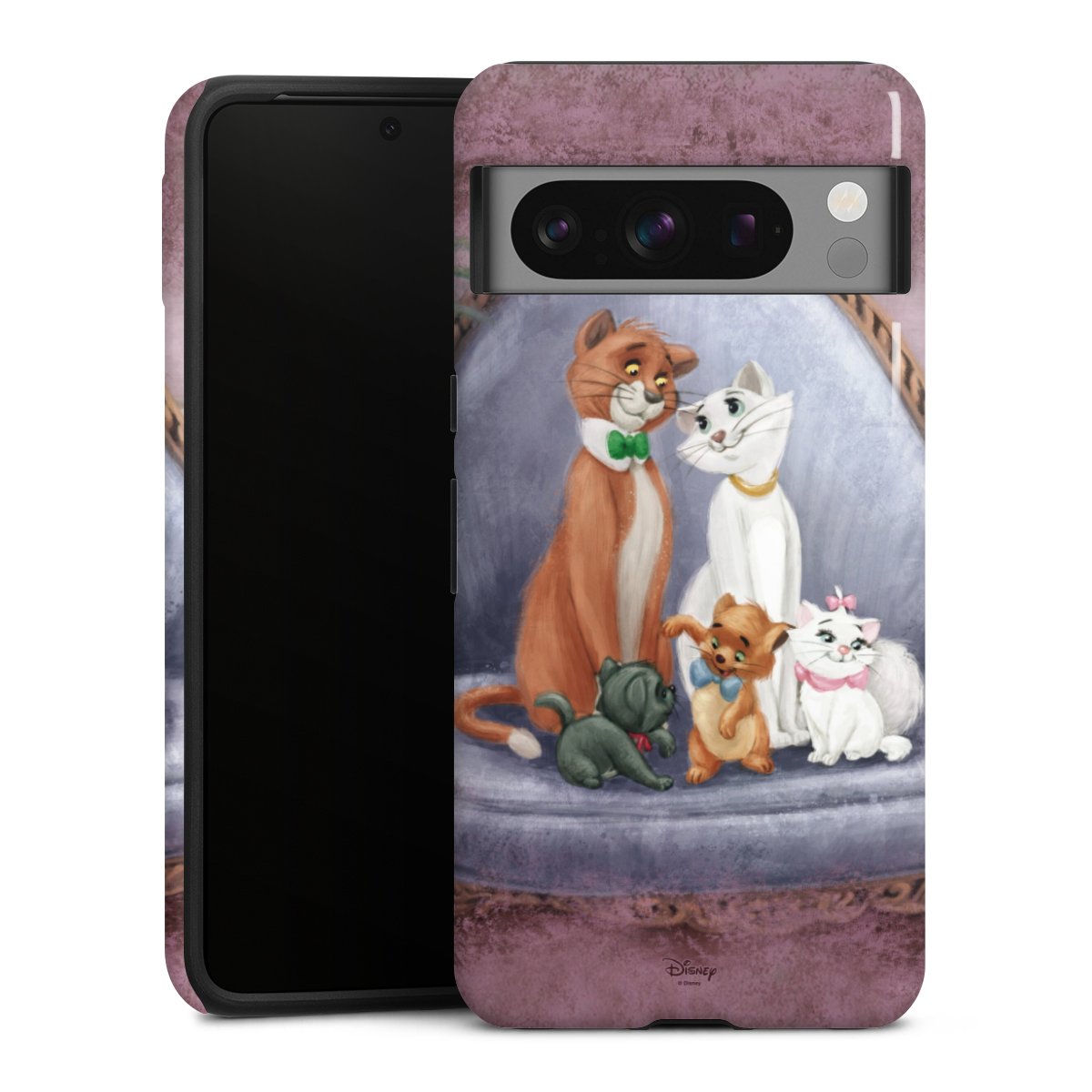 Google Pixel 8 Pro Handy Panzer Handyhülle robuste Outdoor Hülle Schutzhülle glänzend Official Licensed Product Disney Aristocats Tough Case