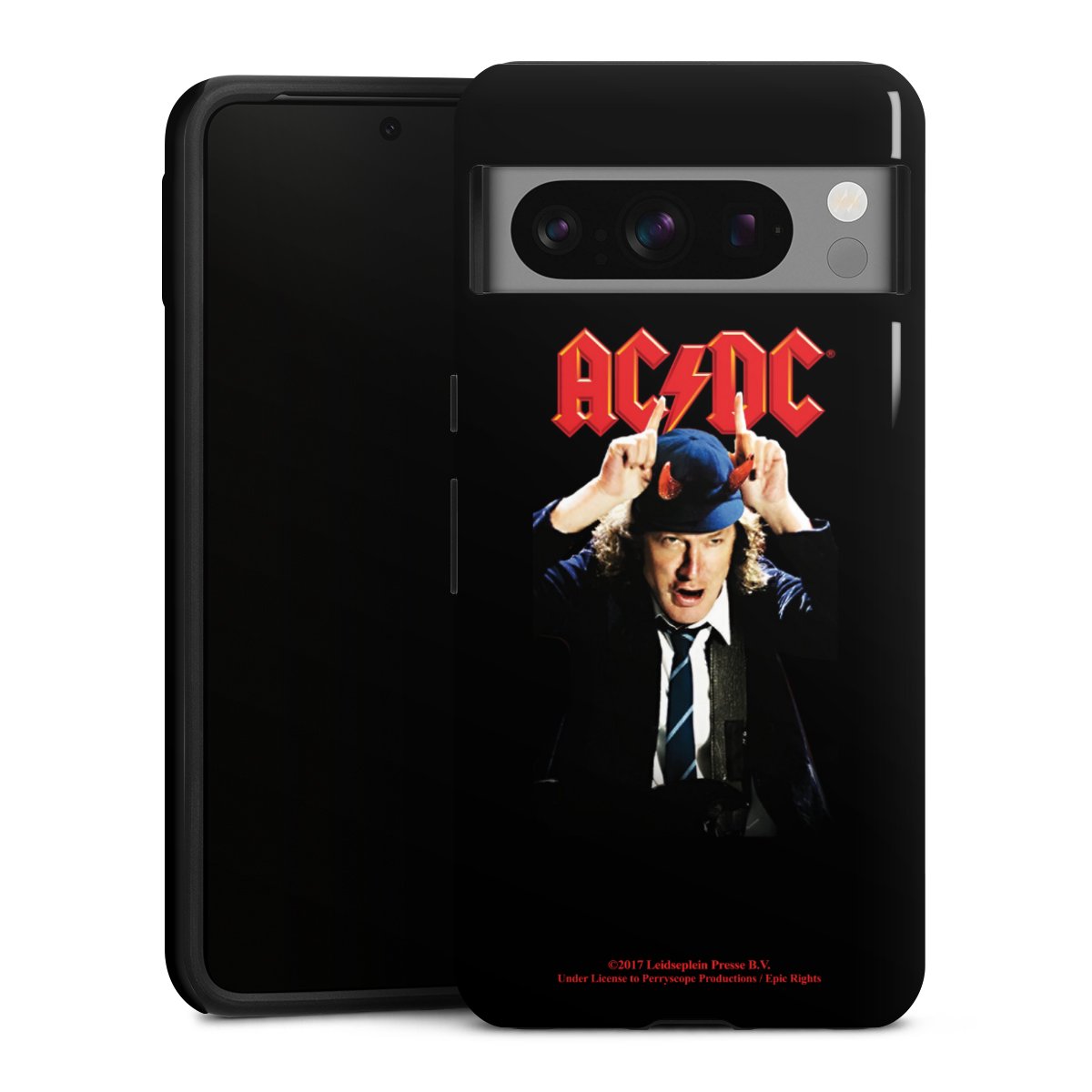 Google Pixel 8 Pro Handy Panzer Handyhülle robuste Outdoor Hülle Schutzhülle glänzend Merchandise Acdc Riverplate Tough Case