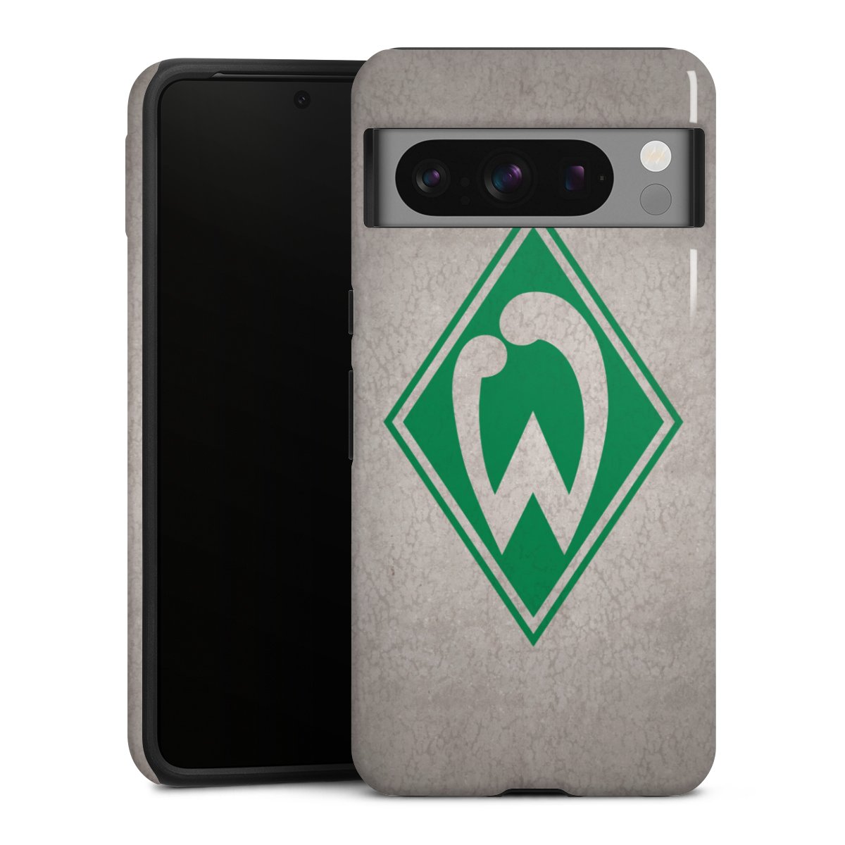 Google Pixel 8 Pro Handy Panzer Handyhülle robuste Outdoor Hülle Schutzhülle glänzend Sv Werder Bremen Concrete Official Licensed Product Tough Case