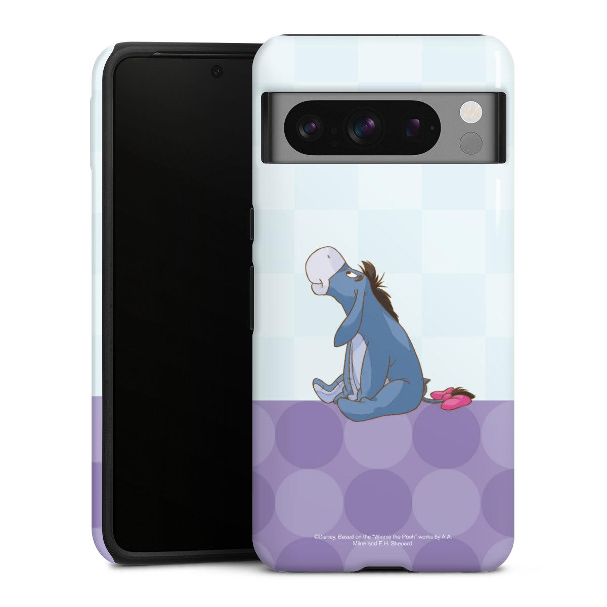 Google Pixel 8 Pro Handy Panzer Handyhülle robuste Outdoor Hülle Schutzhülle glänzend Disney Donkey Winnie The Pooh Tough Case