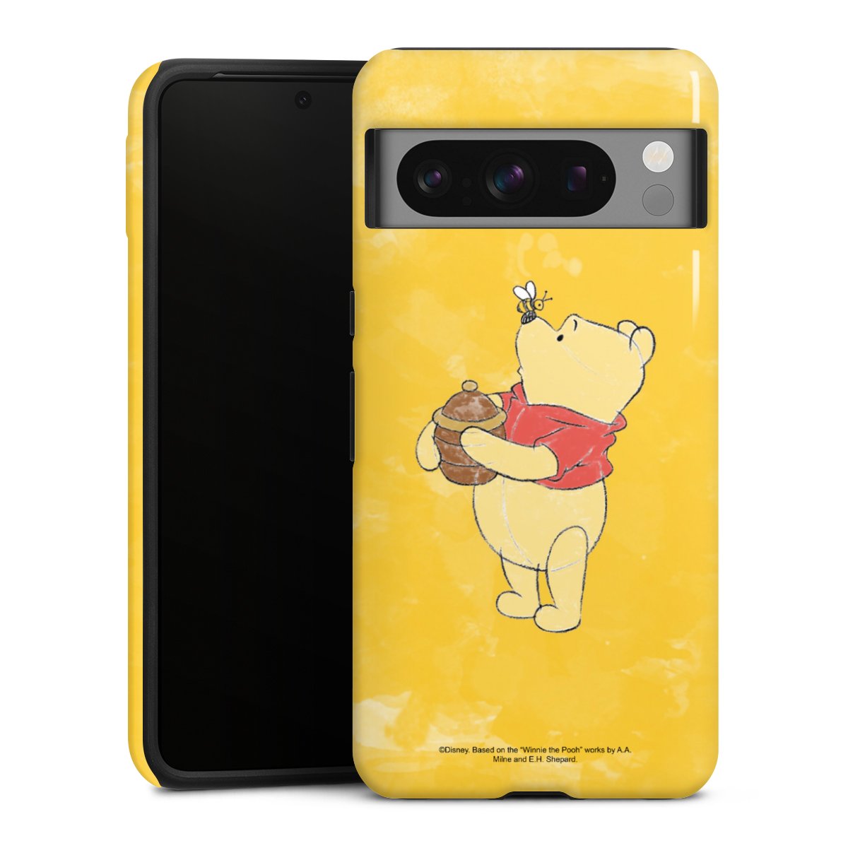 Google Pixel 8 Pro Handy Panzer Handyhülle robuste Outdoor Hülle Schutzhülle glänzend Official Licensed Product Winnie The Pooh Disney Tough Case