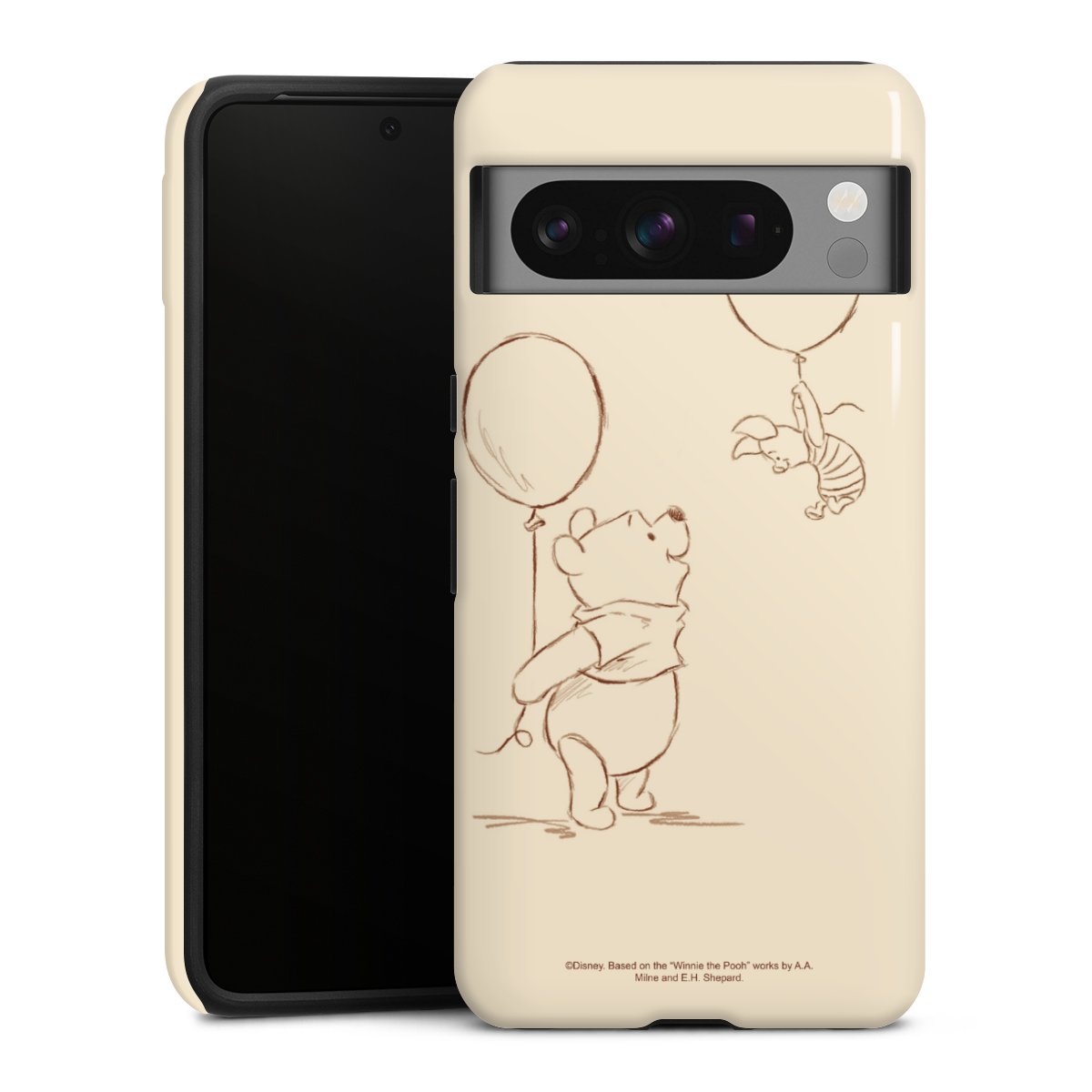 Google Pixel 8 Pro Handy Panzer Handyhülle robuste Outdoor Hülle Schutzhülle glänzend Official Licensed Product Winnie The Pooh Disney Tough Case