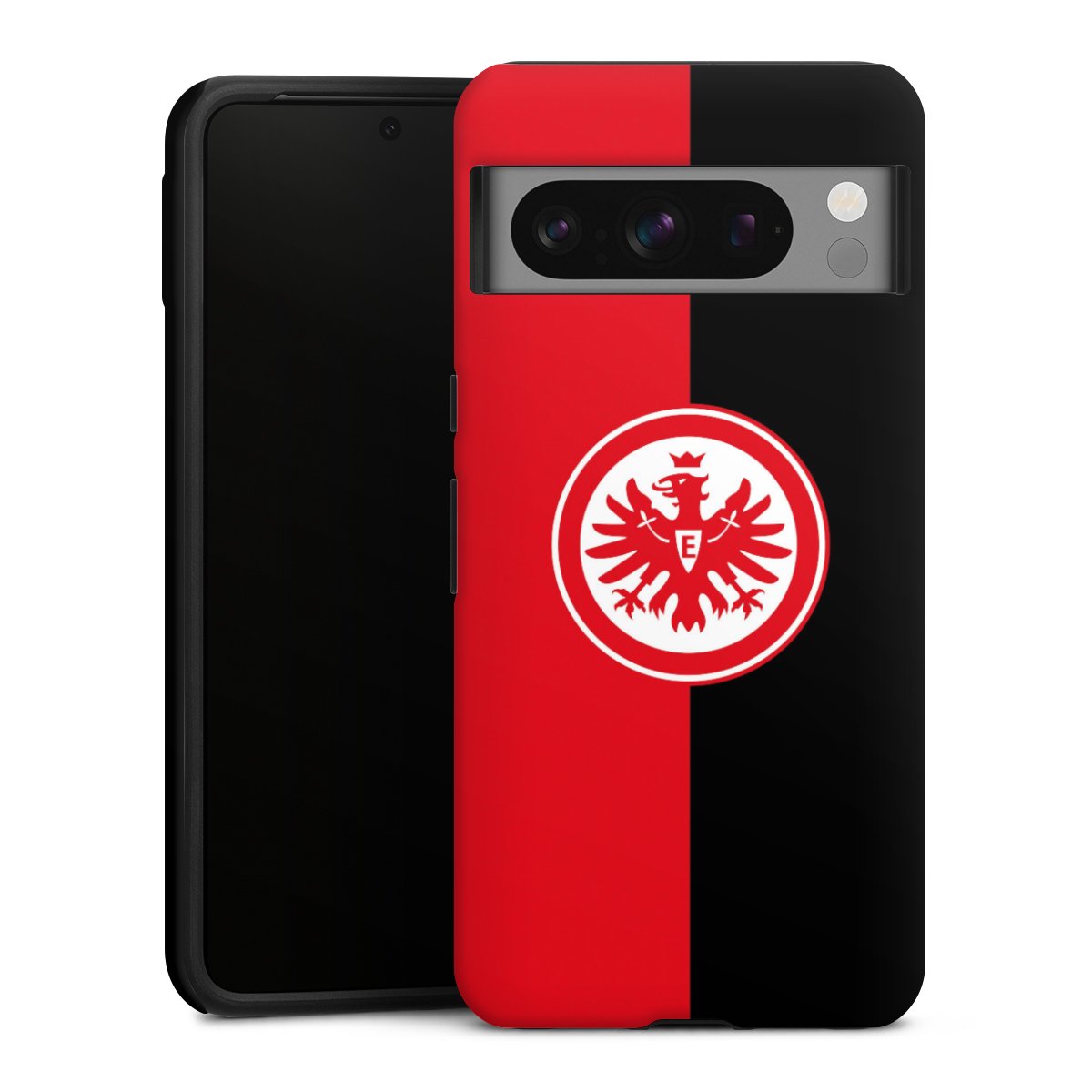 Google Pixel 8 Pro Handy Panzer Handyhülle robuste Outdoor Hülle Schutzhülle matt Official Licensed Product Eintracht Frankfurt Sge Tough Case