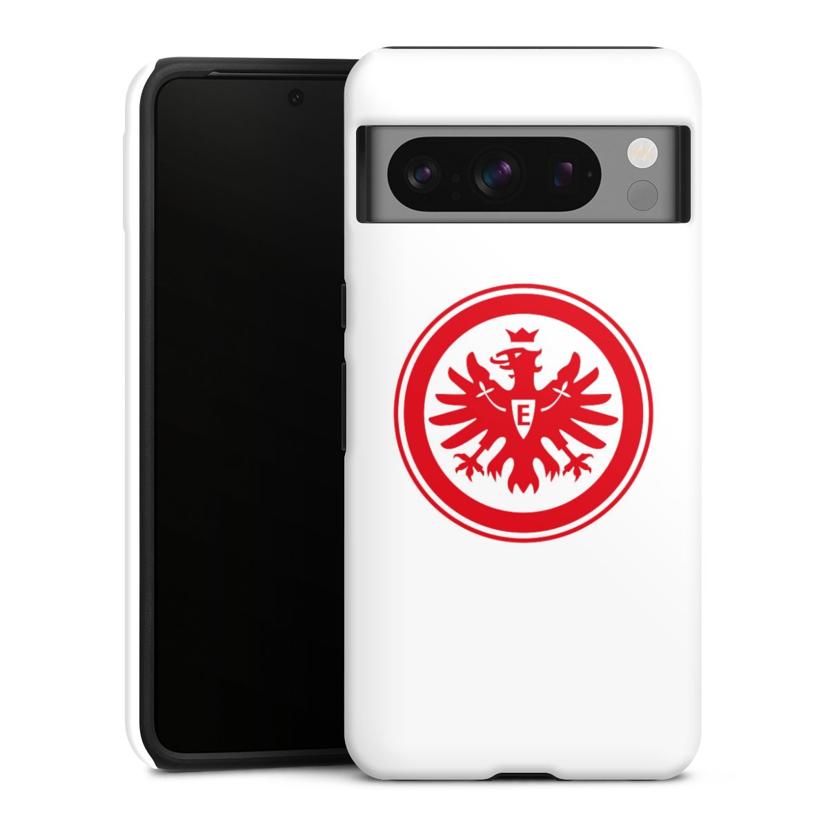 Google Pixel 8 Pro Handy Panzer Handyhülle robuste Outdoor Hülle Schutzhülle matt Sge Eintracht Frankfurt Official Licensed Product Tough Case