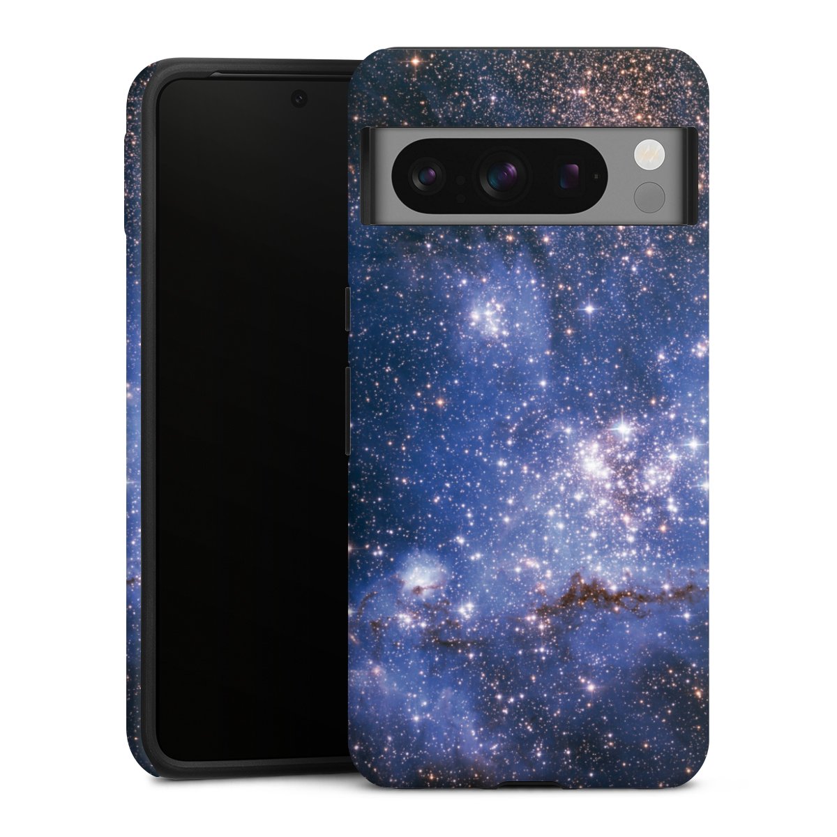 Google Pixel 8 Pro Handy Panzer Handyhülle robuste Outdoor Hülle Schutzhülle matt Weltall Galaxy Weltraum Tough Case