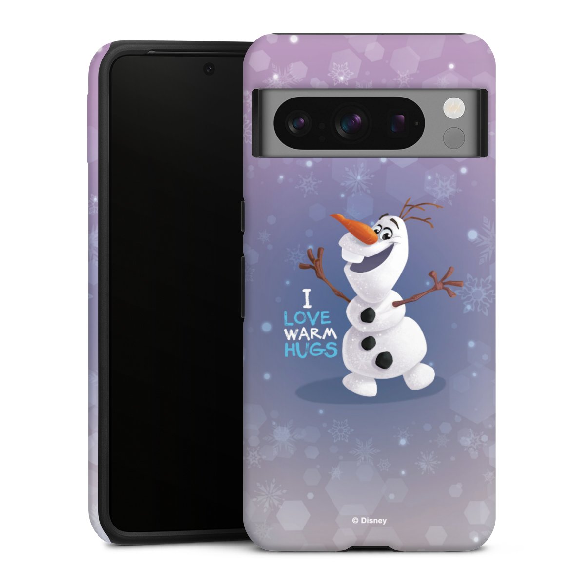 Google Pixel 8 Pro Handy Panzer Handyhülle robuste Outdoor Hülle Schutzhülle matt Frozen Frozen Olaf Official Licensed Product Tough Case