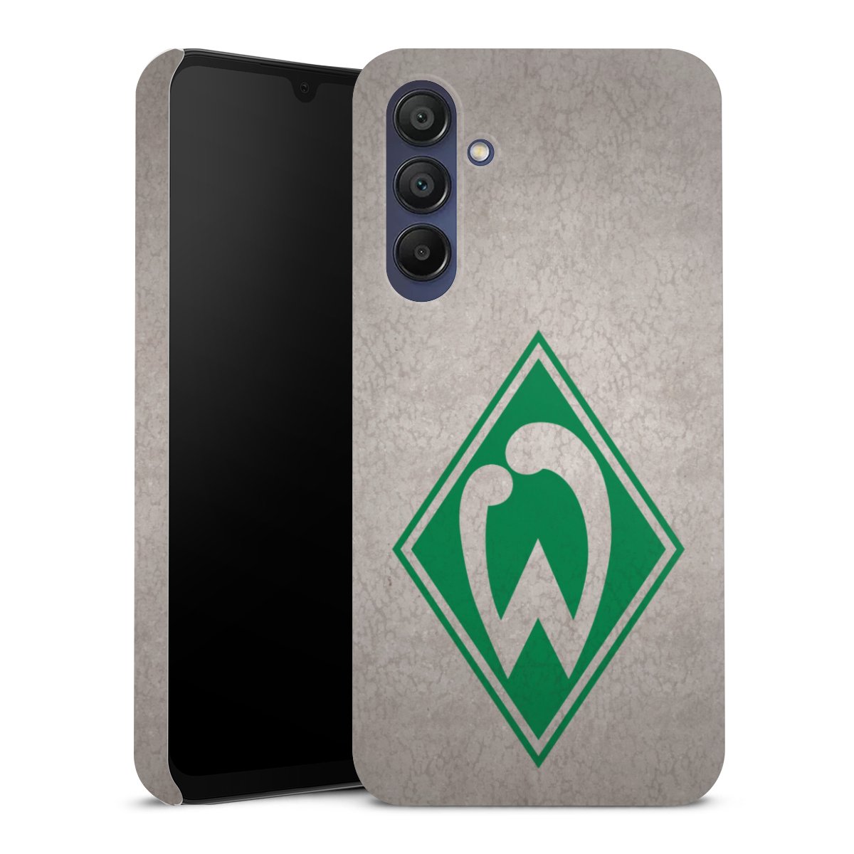 Galaxy A15 5G Handy Premium Case Smartphone Handyhülle Schutzhülle matt Sv Werder Bremen Concrete Official Licensed Product Premium Case