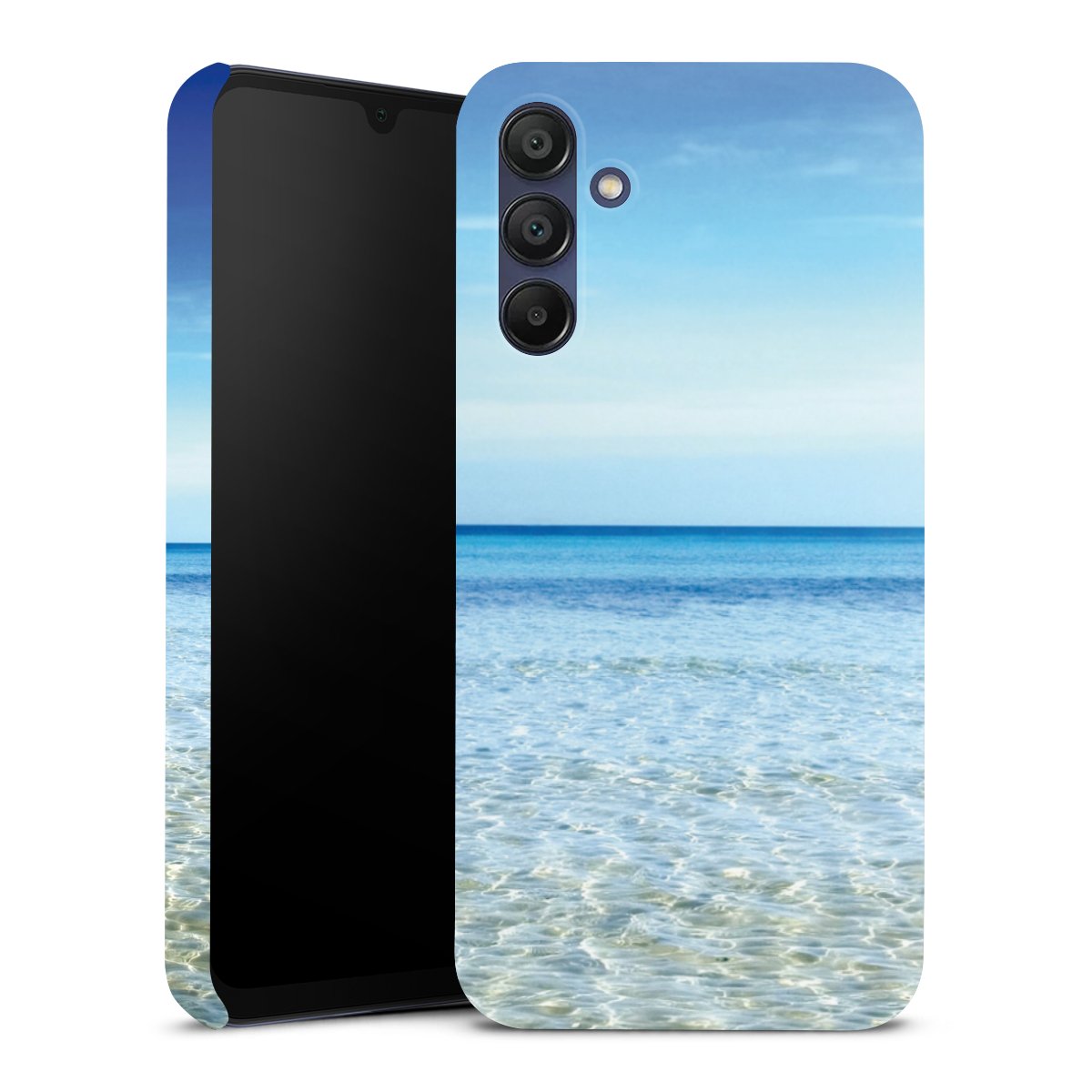 Galaxy A15 5G Handy Premium Case Smartphone Handyhülle Schutzhülle glänzend Urlaub Sky Ocean Premium Case