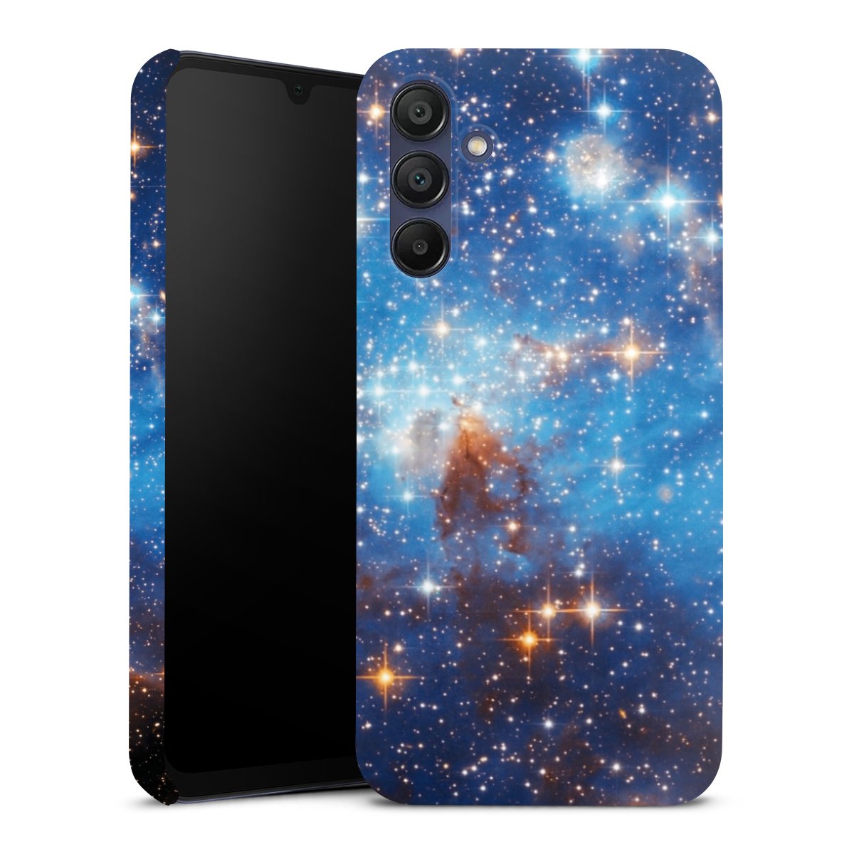 Galaxy A15 5G Handy Premium Case Smartphone Handyhülle Schutzhülle glänzend Star Weltall Galaxy Premium Case