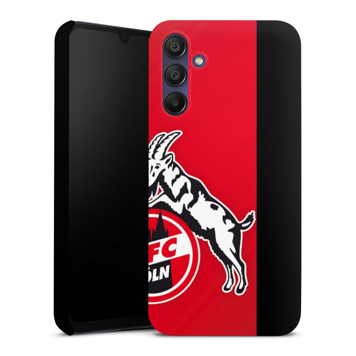 Galaxy A15 5G Handy Premium Case Smartphone Handyhülle Schutzhülle glänzend Official Licensed Product Billy Goat Hennes 1. Fc Köln Premium Case