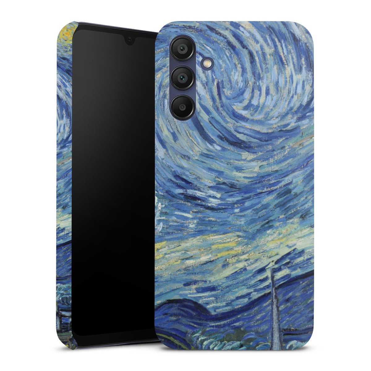 Galaxy A15 5G Handy Premium Case Smartphone Handyhülle Schutzhülle glänzend The Starry Night Kunst Vincent Van Gogh Premium Case