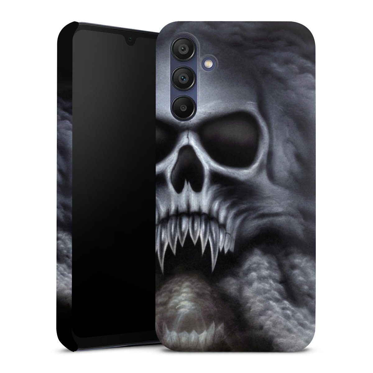 Galaxy A15 5G Handy Premium Case Smartphone Handyhülle Schutzhülle glänzend Totenkopf Skull Premium Case