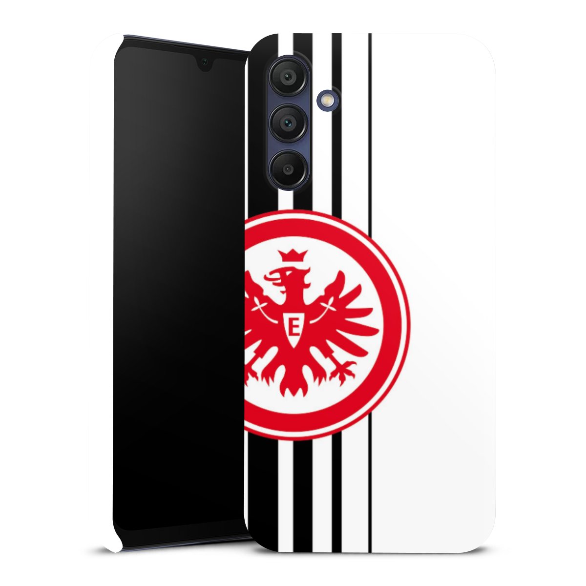 Galaxy A15 5G Handy Premium Case Smartphone Handyhülle Schutzhülle glänzend Stripes Eintracht Frankfurt Official Licensed Product Premium Case