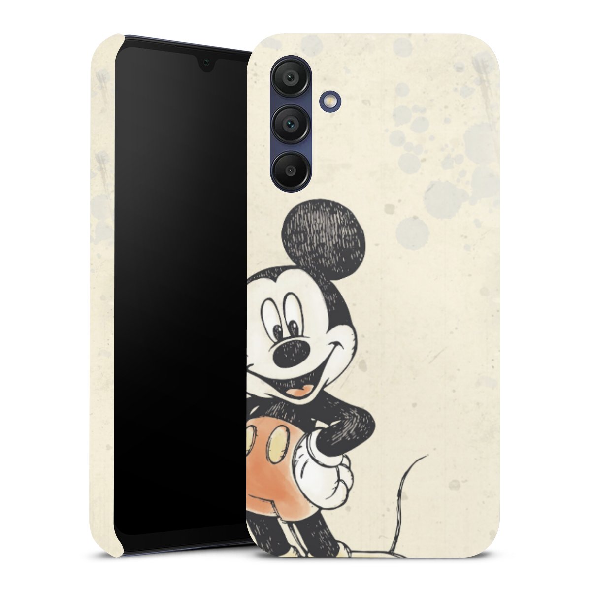 Galaxy A15 5G Handy Premium Case Smartphone Handyhülle Schutzhülle glänzend Water Colour Mickey & Minnie Mouse Official Licensed Product Premium Case