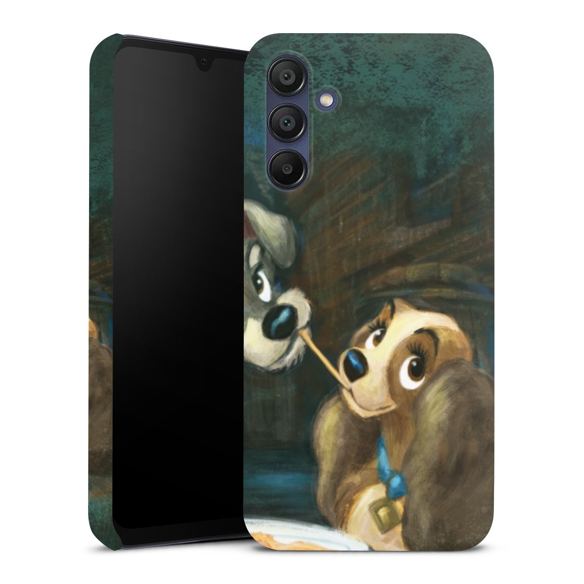 Galaxy A15 5G Handy Premium Case Smartphone Handyhülle Schutzhülle glänzend Lady And The Tramp Official Licensed Product Disney Premium Case