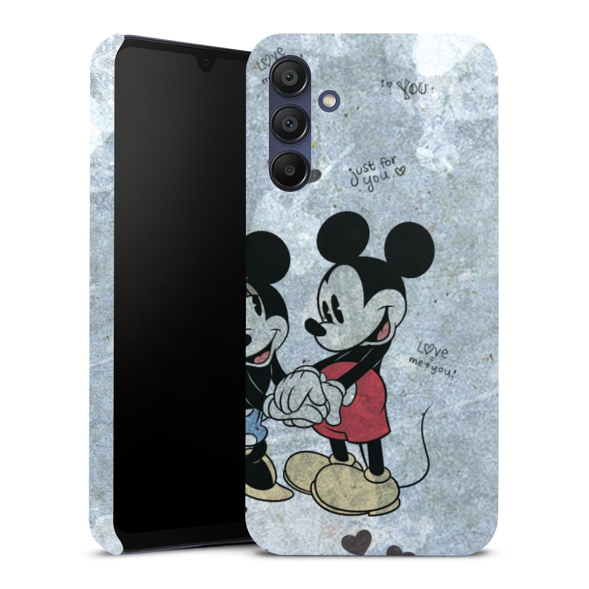 Galaxy A15 5G Handy Premium Case Smartphone Handyhülle Schutzhülle glänzend Mickey & Minnie Mouse Vintage Disney Premium Case