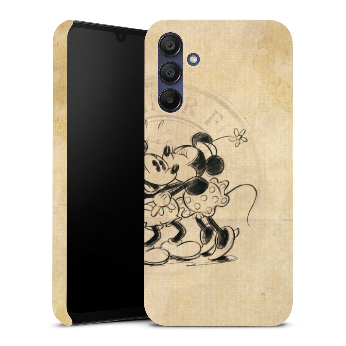 Galaxy A15 5G Handy Premium Case Smartphone Handyhülle Schutzhülle glänzend Mickey Mouse Vintage Minnie Mouse Premium Case