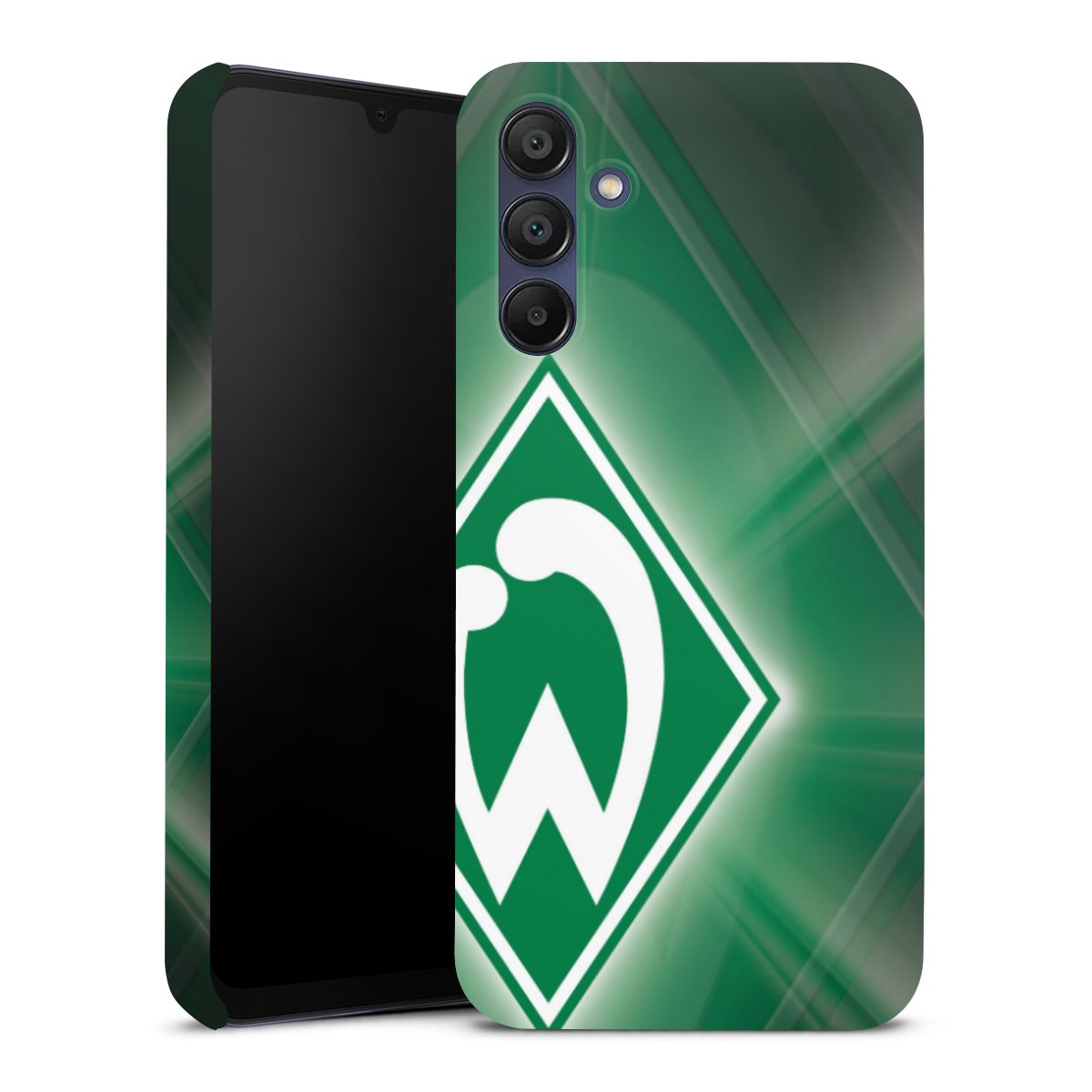 Galaxy A15 5G Handy Premium Case Smartphone Handyhülle Schutzhülle glänzend Sv Werder Bremen Official Licensed Product Coat Of Arms Premium Case