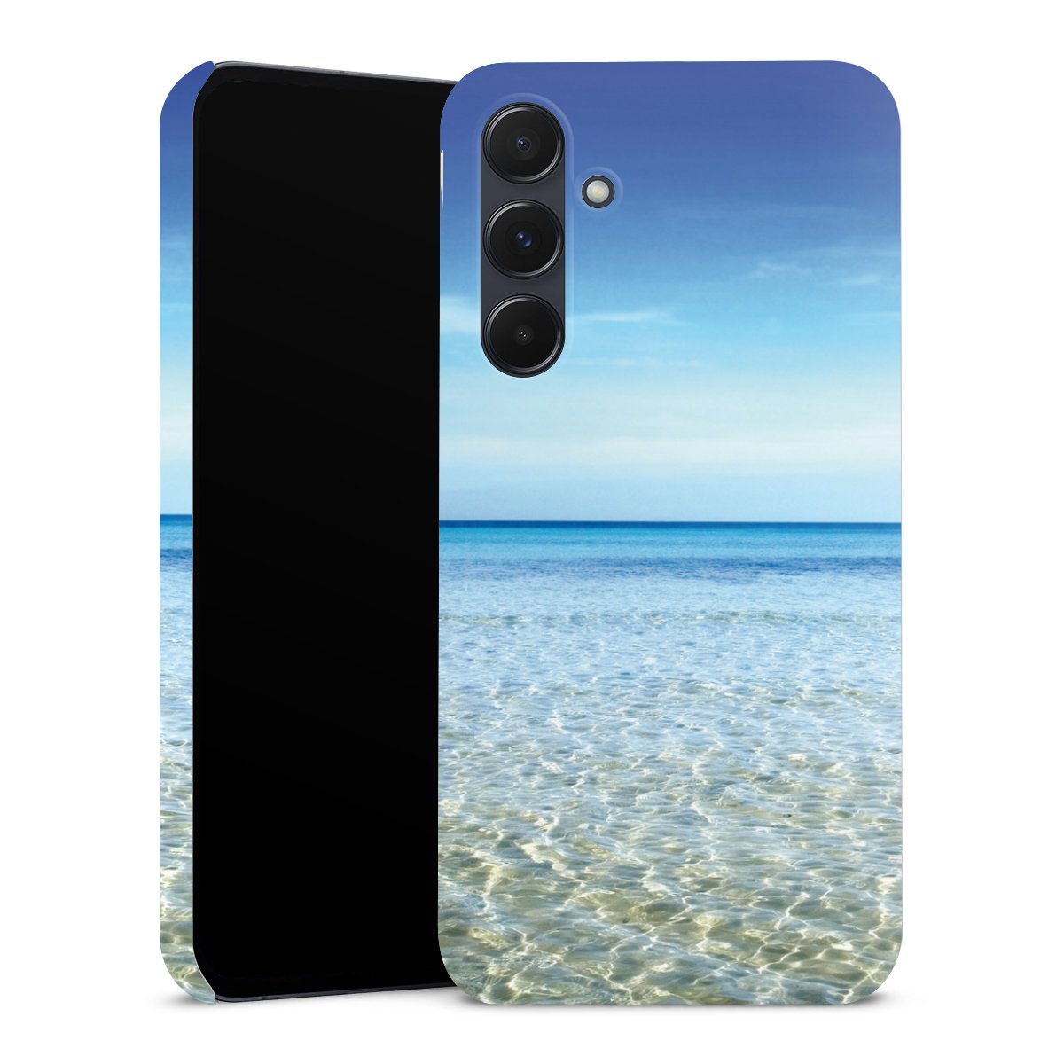 Galaxy A55 5G Handy Premium Case Smartphone Handyhülle Schutzhülle matt Urlaub Sky Ocean Premium Case