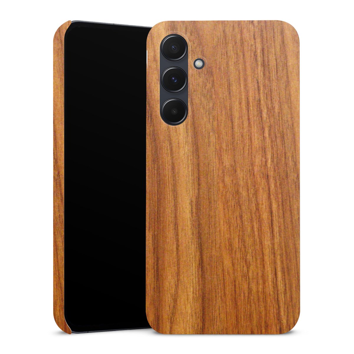 Galaxy A55 5G Handy Premium Case Smartphone Handyhülle Schutzhülle matt Wood Larch Wooden Look Premium Case