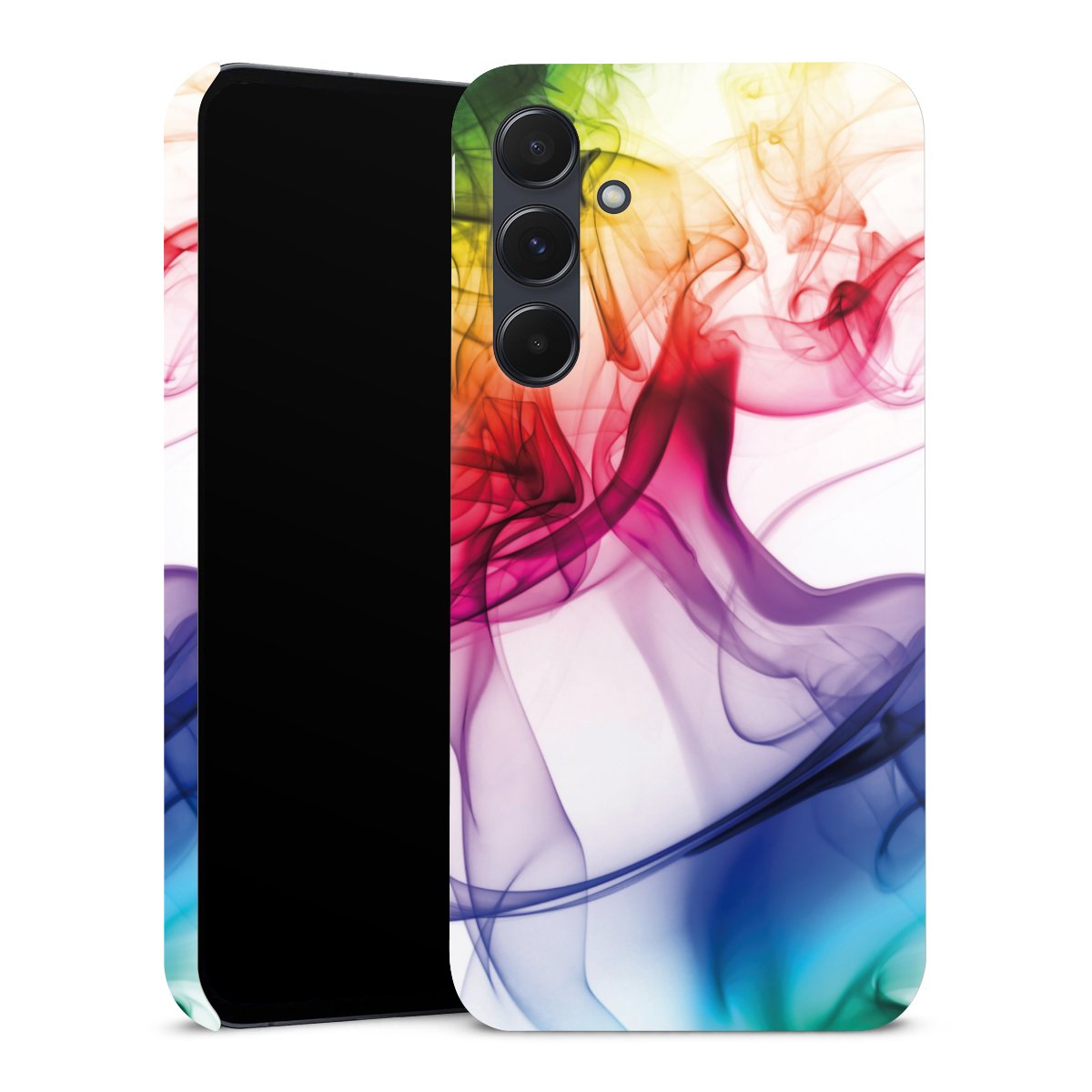 Galaxy A55 5G Handy Premium Case Smartphone Handyhülle Schutzhülle matt Water Colour Rainbow Premium Case