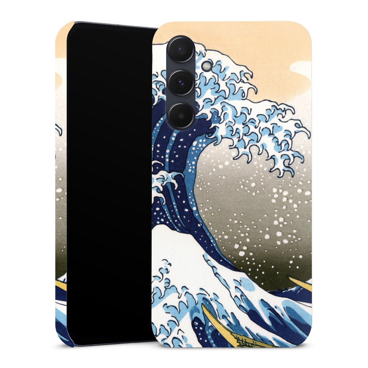 Galaxy A55 5G Handy Premium Case Smartphone Handyhülle Schutzhülle matt Kunst Katsushika Hokusai Die Große Welle Vor Kanagawa Premium Case