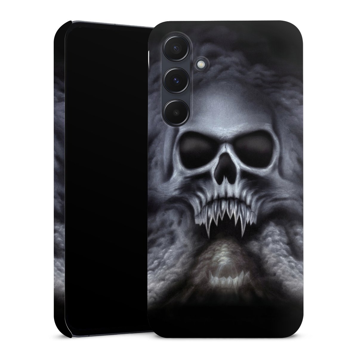 Galaxy A55 5G Handy Premium Case Smartphone Handyhülle Schutzhülle matt Totenkopf Skull Premium Case