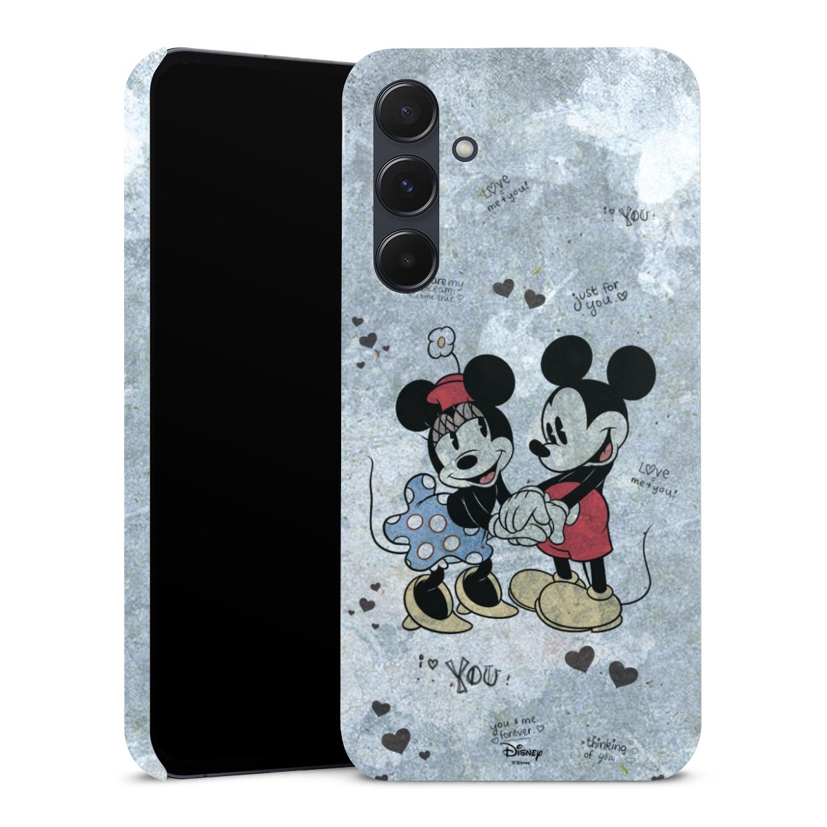 Galaxy A55 5G Handy Premium Case Smartphone Handyhülle Schutzhülle matt Mickey & Minnie Mouse Vintage Disney Premium Case