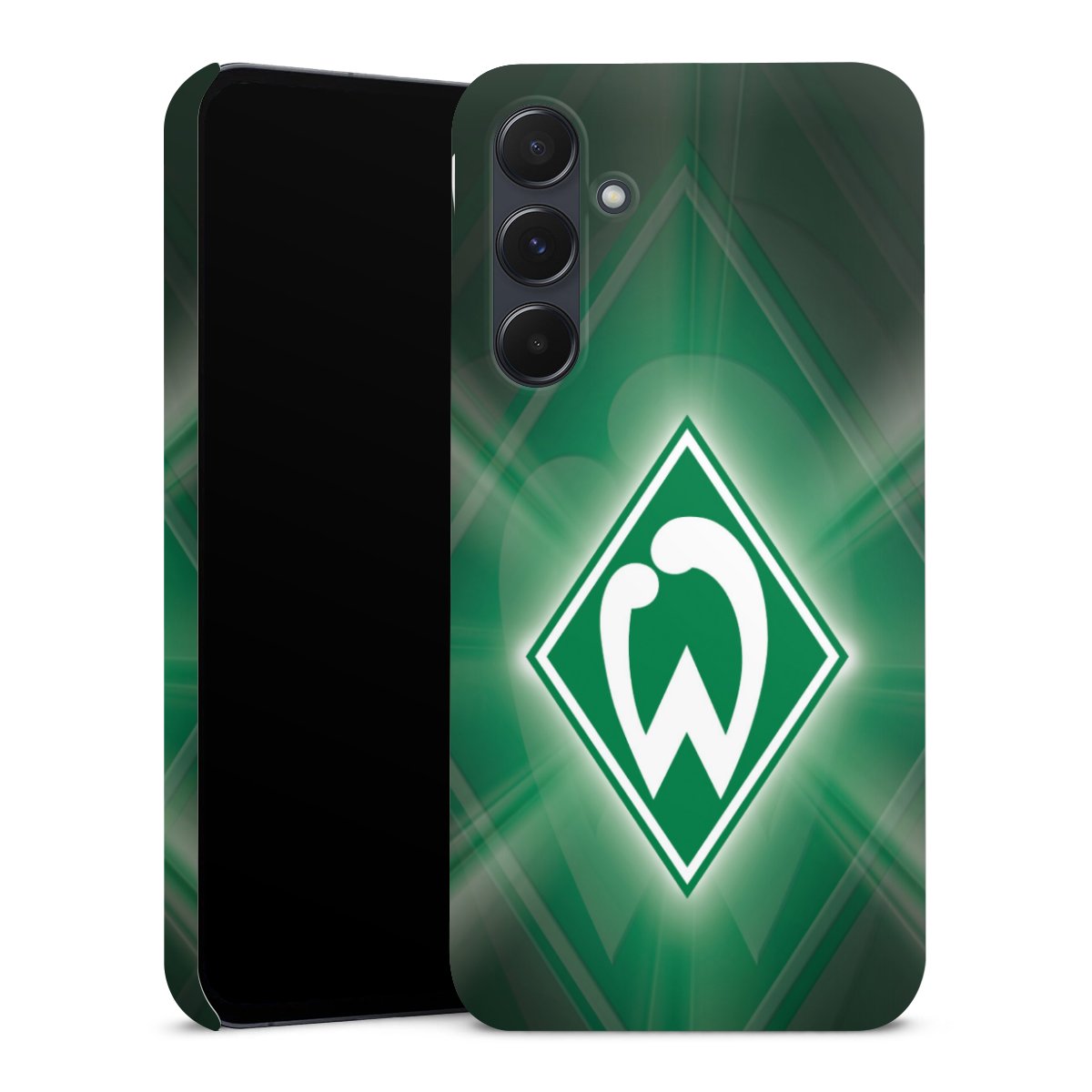 Galaxy A55 5G Handy Premium Case Smartphone Handyhülle Schutzhülle matt Sv Werder Bremen Official Licensed Product Coat Of Arms Premium Case