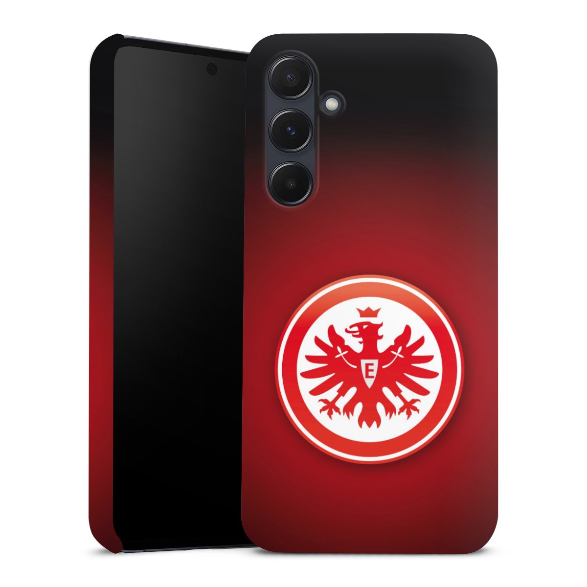 Galaxy A55 5G Handy Premium Case Smartphone Handyhülle Schutzhülle glänzend Eintracht Frankfurt Official Licensed Product Coat Of Arms Premium Case