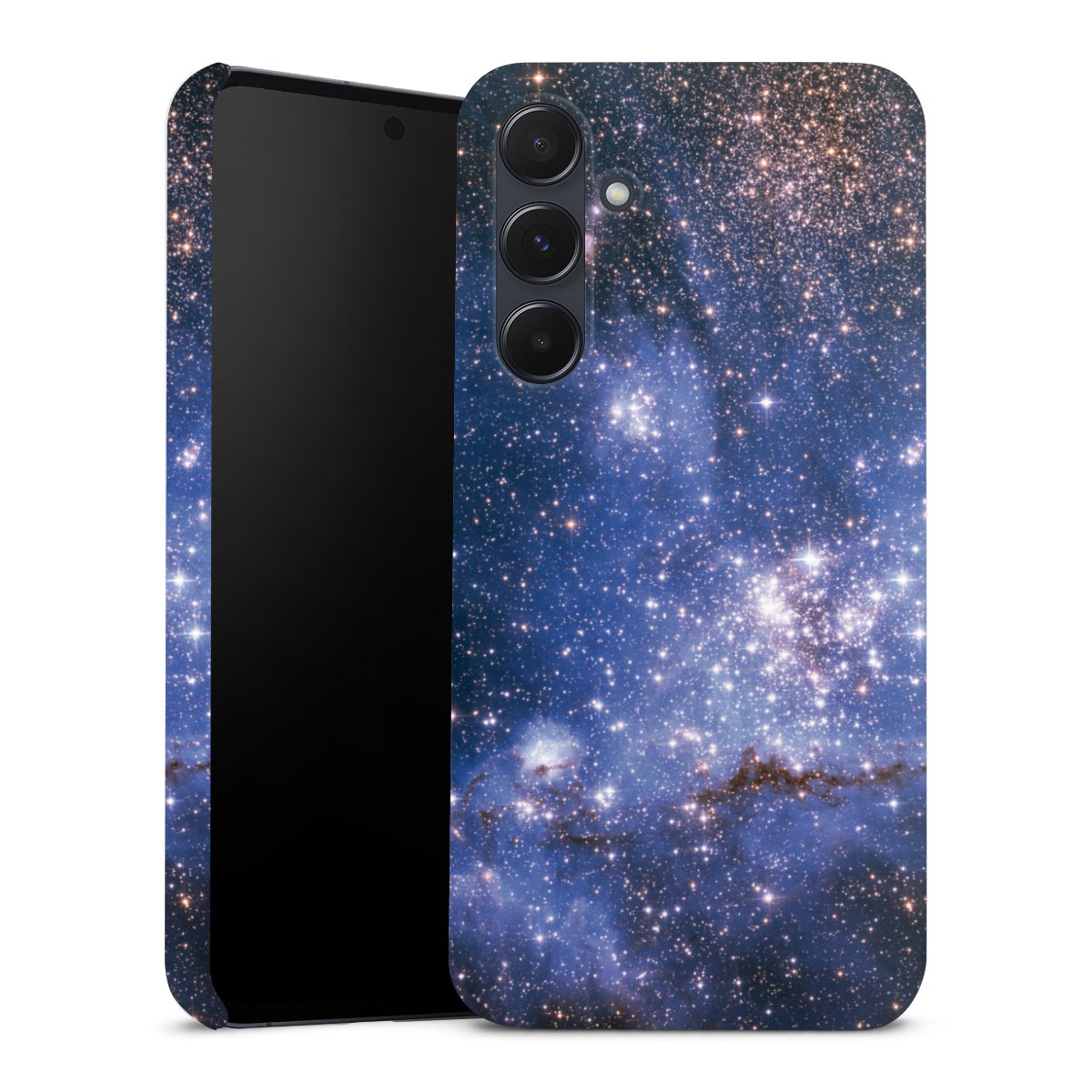 Galaxy A55 5G Handy Premium Case Smartphone Handyhülle Schutzhülle glänzend Weltall Galaxy Weltraum Premium Case