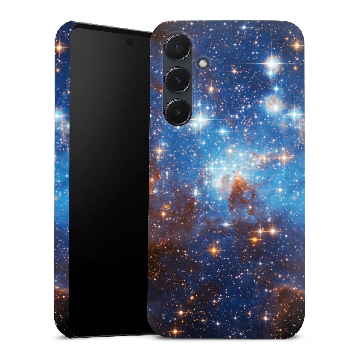 Galaxy A55 5G Handy Premium Case Smartphone Handyhülle Schutzhülle glänzend Star Weltall Galaxy Premium Case